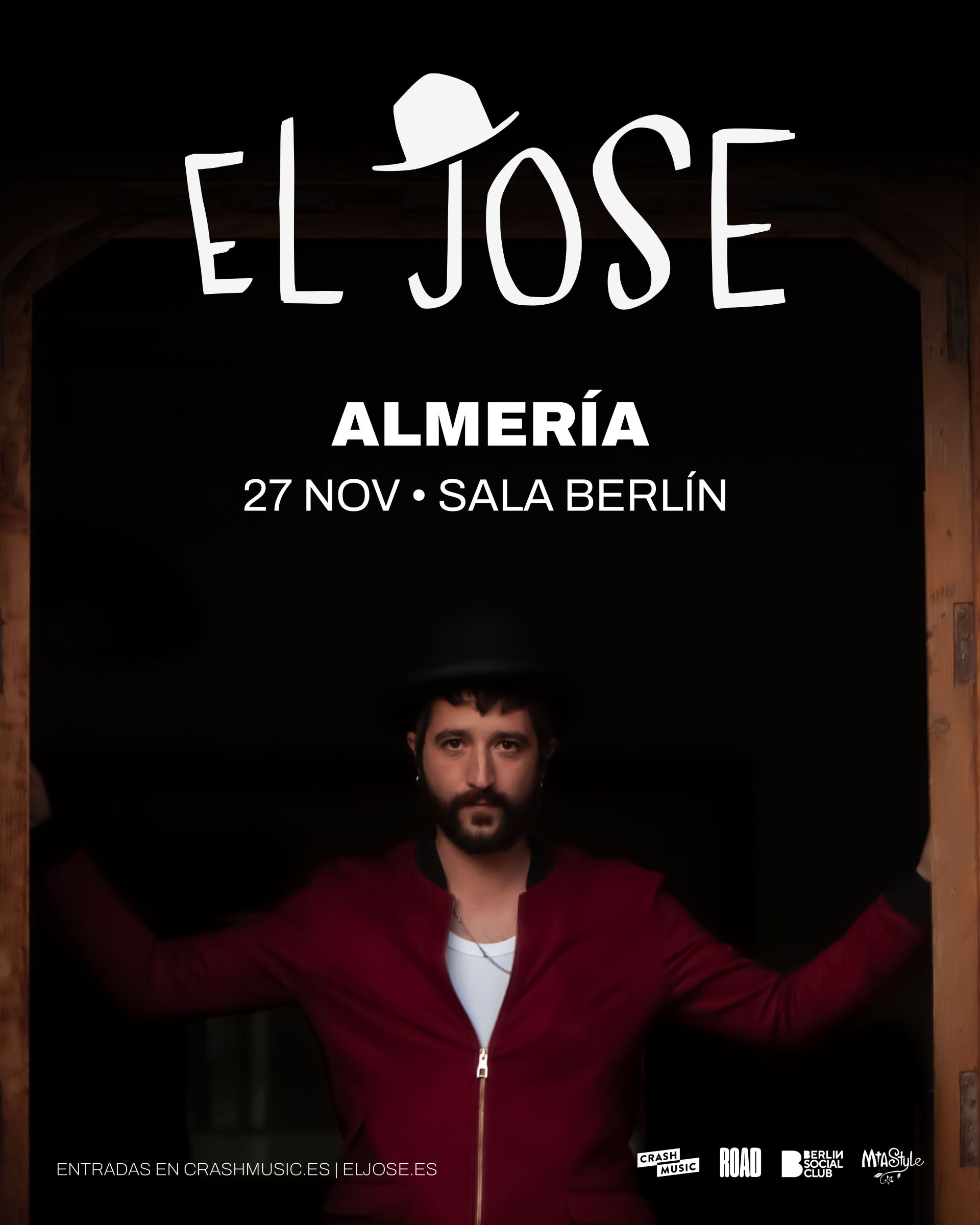 CONCIERTO EL JOSE - ALMERÍA - SALA BERLÍN SOCIAL CLUB - VIERNES 27 DE NOVIEMBRE