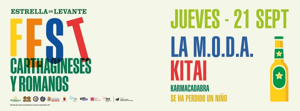 Imagen CONCIERTO LA MODA, KITAI - CARTAGENA - JUEVES, 21 DE SEPTIEMBRE - CARTHAGINENSES Y ROMANOS