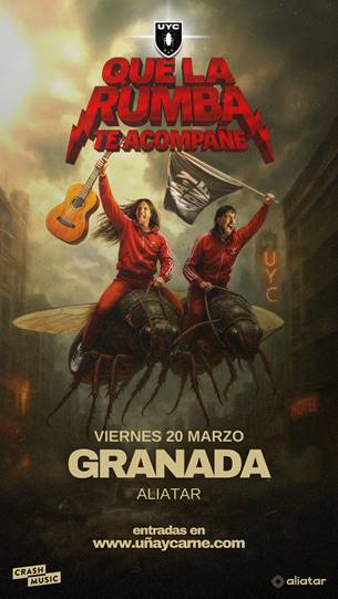 CONCIERTO UÑA Y CARNE - GRANADA - SALA ALIATAR - VIERNES 20 DE MARZO  
