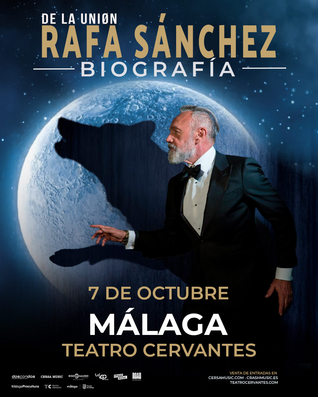CONCIERTO RAFA SÁNCHEZ (LA UNIÓN) - MÁLAGA - TEATRO CERVANTES - MIÉRCOLES 7 DE OCTUBRE