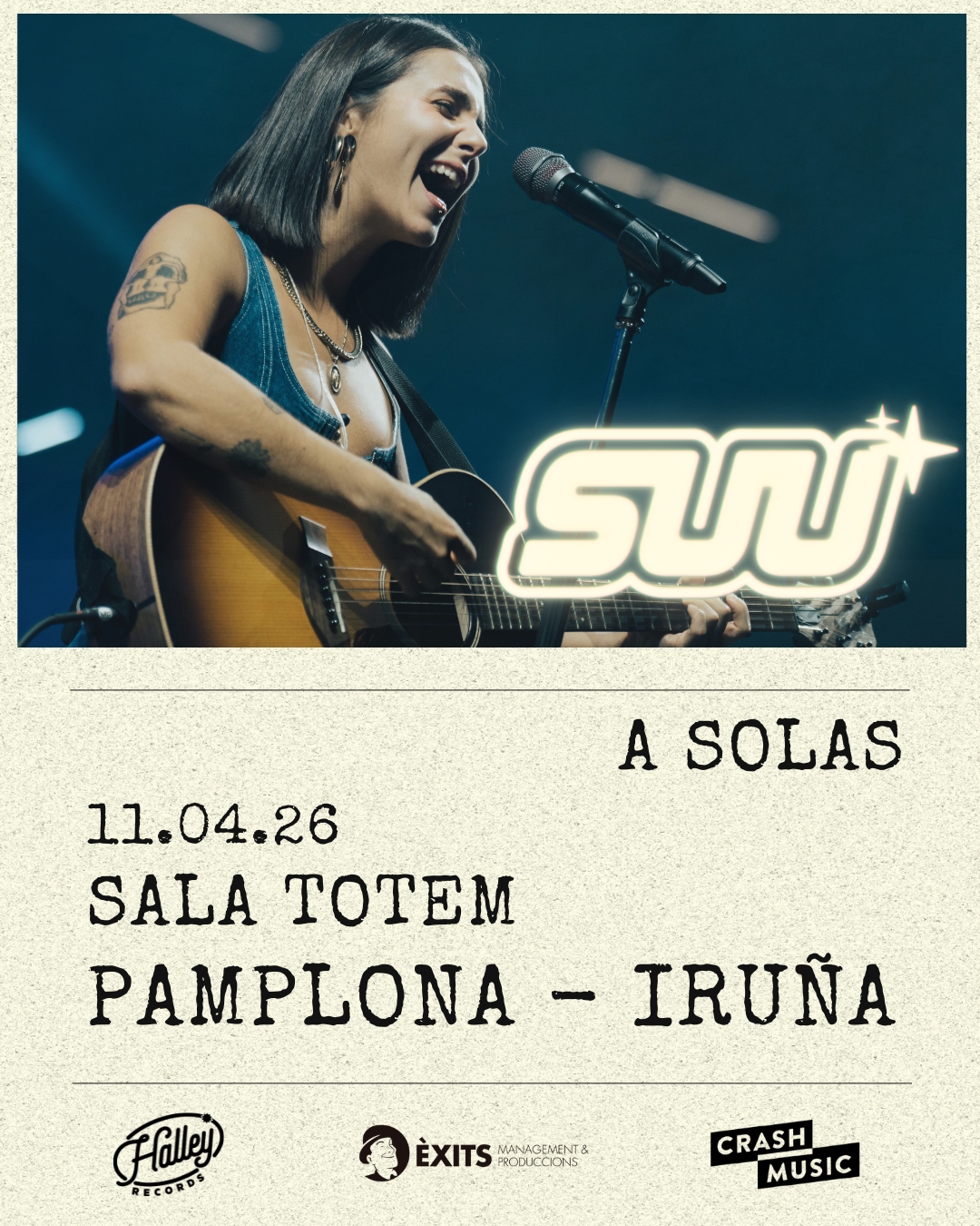 CONCIERTO SUU - PAMPLONA - SALA TOTEM - SÁBADO 11 DE ABRIL