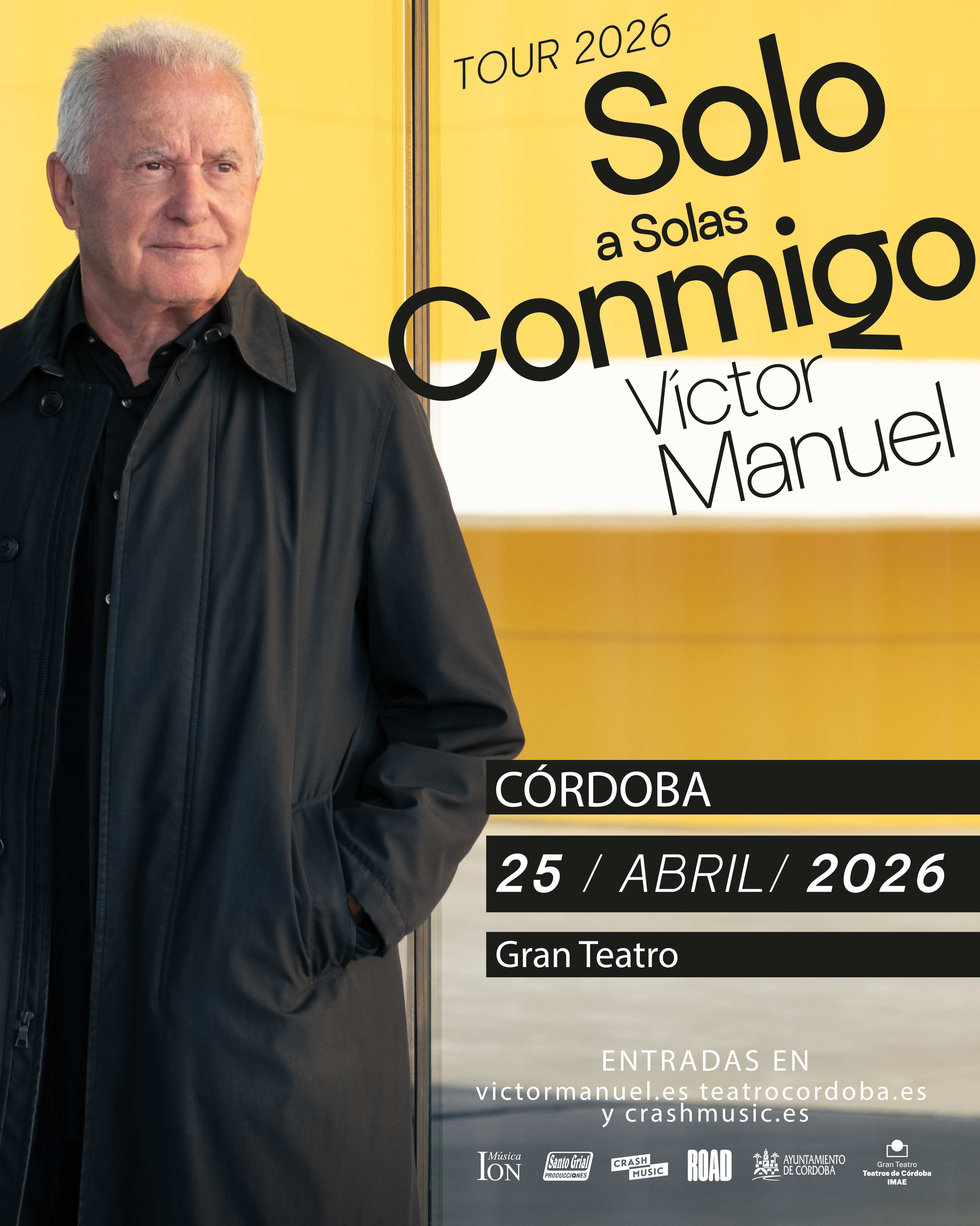 CONCIERTO VICTOR MANUEL - CÓRDOBA - GRAN TEATRO DE CÓRDOBA - SÁBADO 25 DE ABRIL
