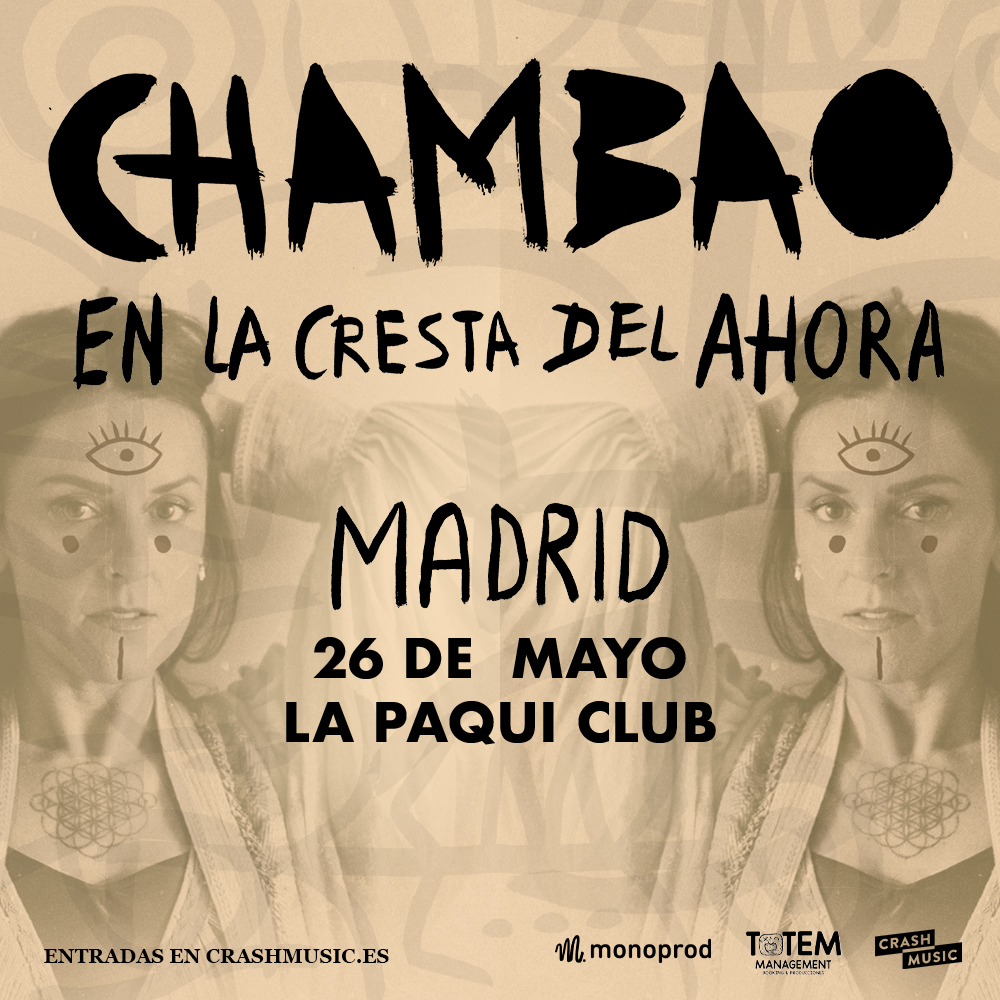 Imagen CONCIERTO CHAMBAO - MADRID - LA PAQUI CLUB - VIERNES 26 DE MAYO