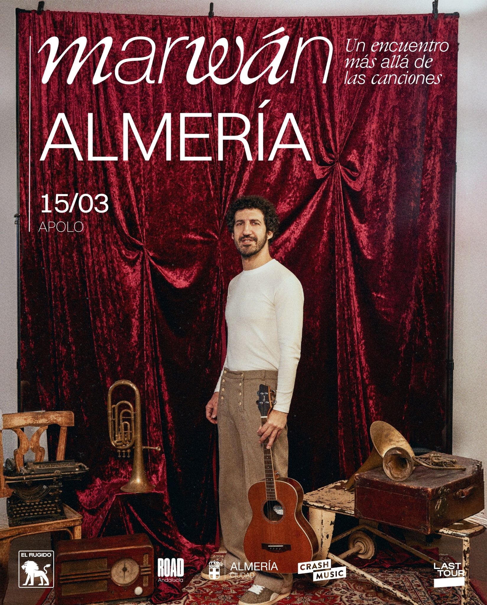 CONCIERTO MARWÁN - ALMERÍA - TEATRO APOLO - DOMINGO 15 DE MARZO