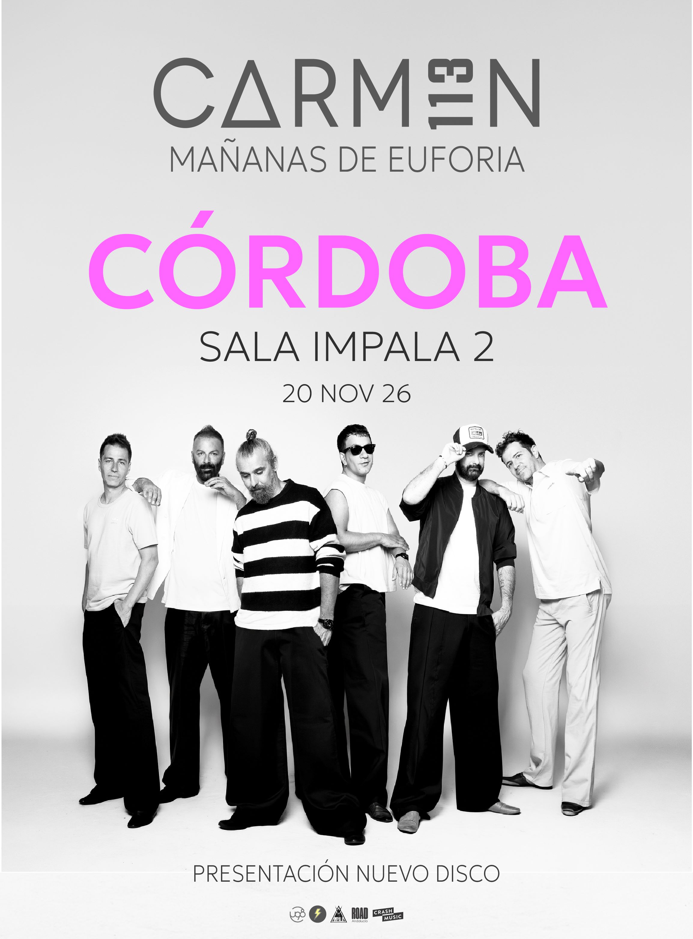 CONCIERTO CARMEN 113 - CÓRDOBA - SALA 2 IMPALA - VIERNES 20 DE NOVIEMBRE