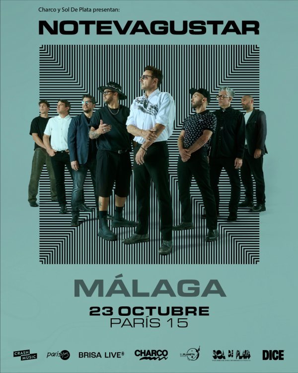 CONCIERTO NO TE VA GUSTAR - MÁLAGA - SALA PARIS 15 - VIERNES 23 DE OCTUBRE