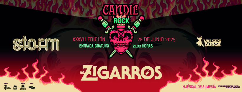 Imagen CANDIL ROCK - HUÉRCAL DE ALMERÍA - EXPLANADA TEATRO MULTIUSOS - SÁBADO, 28 DE JUNIO